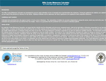 Tablet Screenshot of ocularmelanomacalculator.com